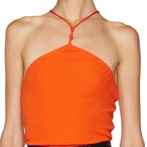 Frame Orange Delicate Knot Bodysuit size XS